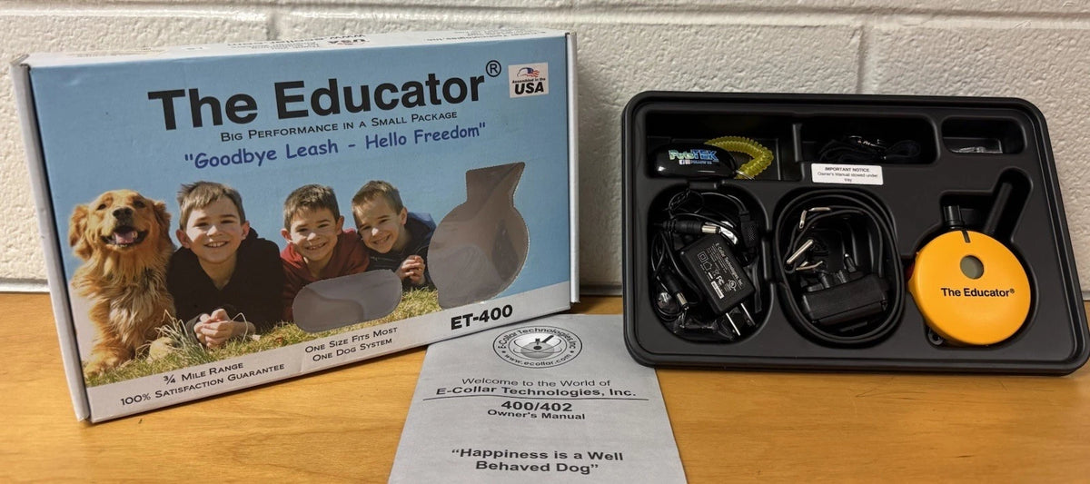 Educator ET-400 Remote Dog Training Collar Yellow by E-Collar Technologies