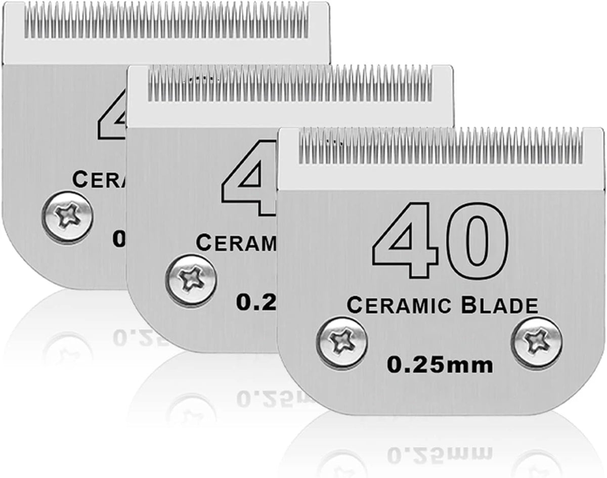 Detachable Pet Dog Grooming Ceramic Blades for Andis Oster Wahl KM10 Series