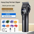 Professional 8000RPM Pet Clipper Kit for Large Dogs & Cats, Type-C, 4 Speeds