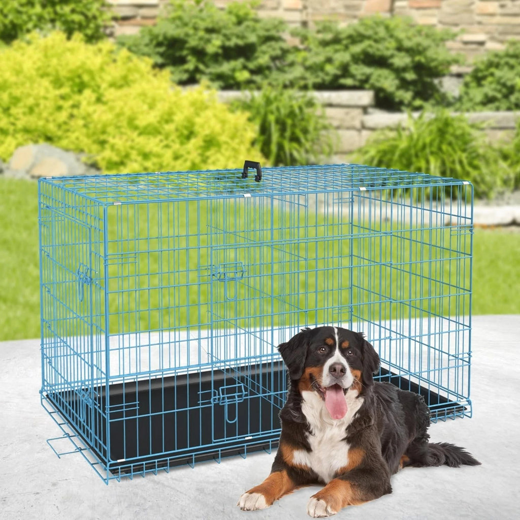 18,24,30,36,42,48 Inch Dog Crates for Large Dogs Folding Mental Wire Dog Kennels