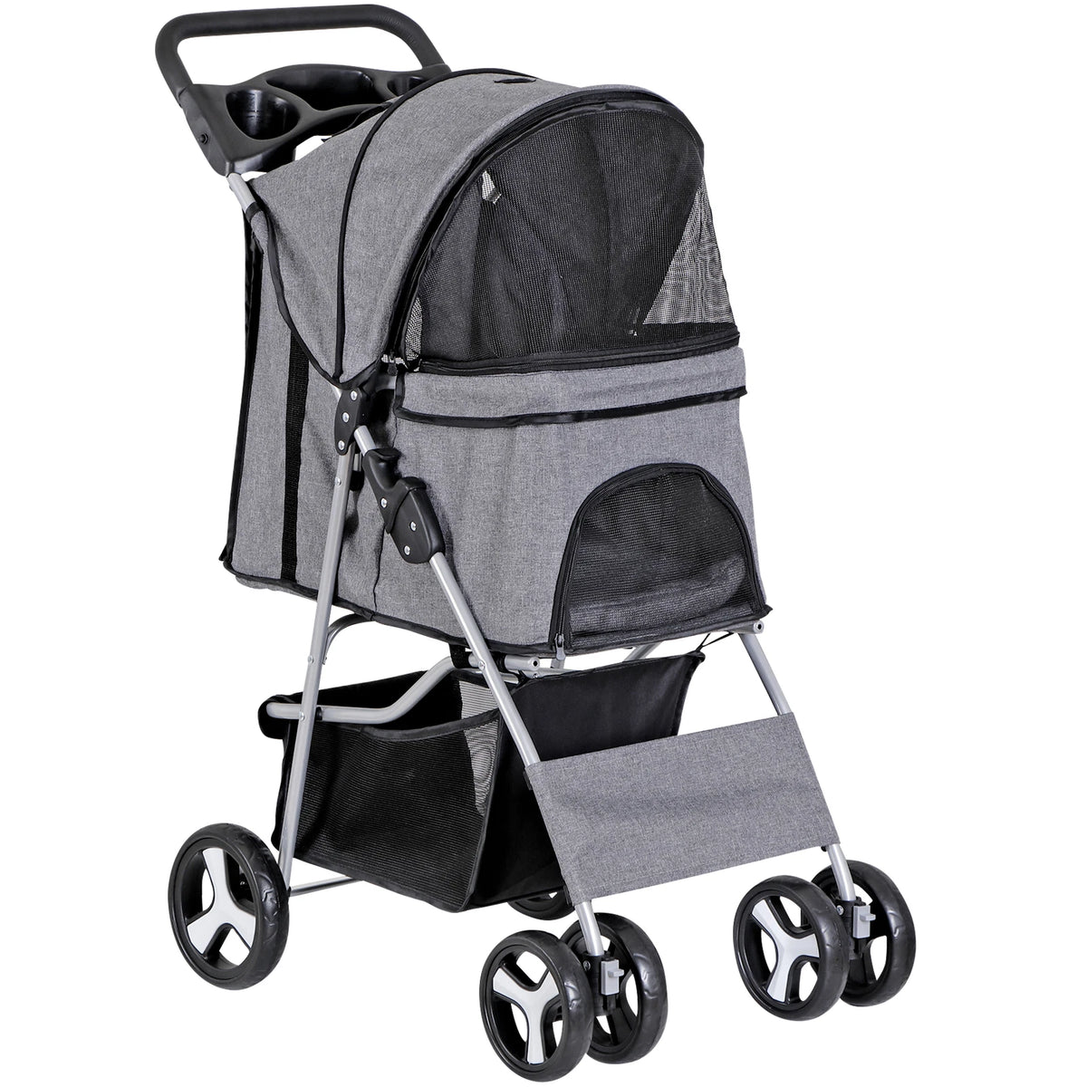 Pet Stroller for Medium Small Dogs Foldable 4 Wheels Dog Strollers Lightweight