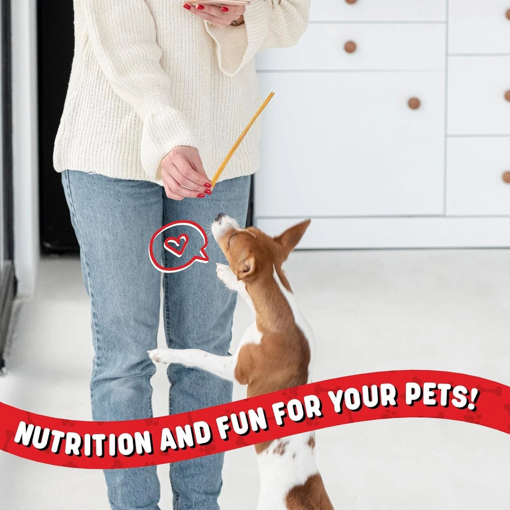 Powerpet-Bully Sticks 12" Steer-100% Natural Dog Chews & Treats, BRC Certified