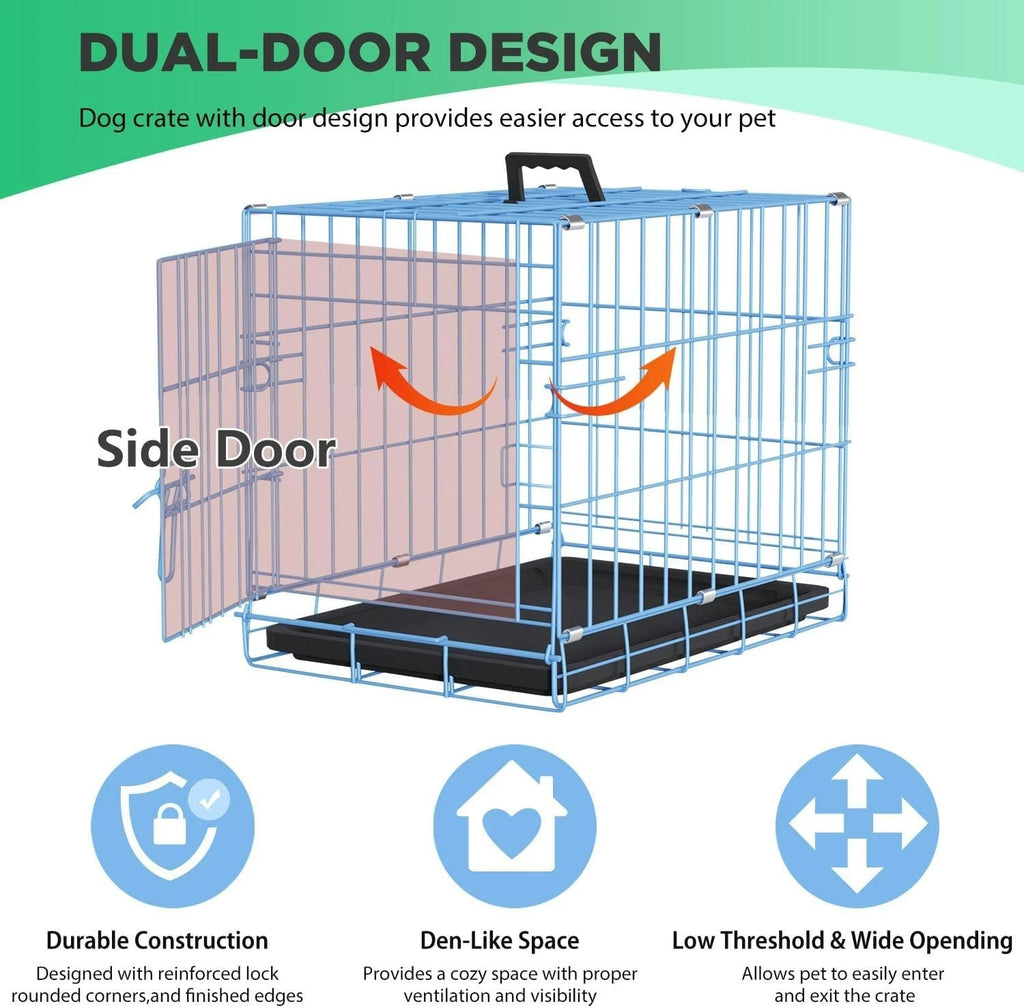18,24,30,36,42,48 Inch Dog Crates for Large Dogs Folding Mental Wire Dog Kennels