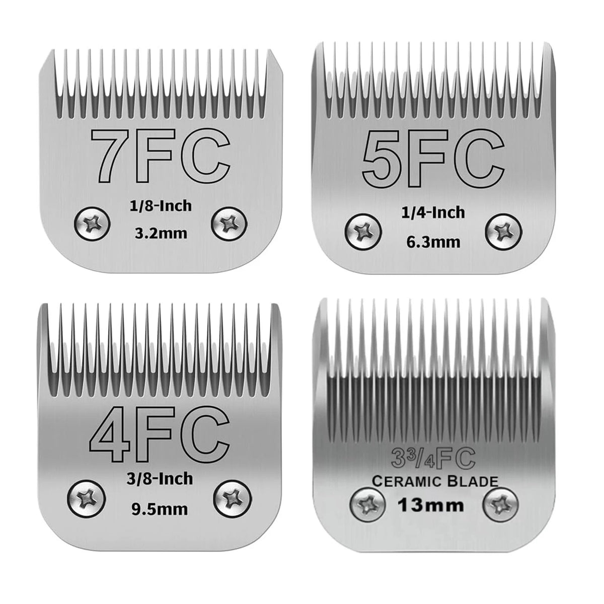 Detachable Pet Dog Grooming Ceramic Blades for Andis Oster Wahl KM10 Series