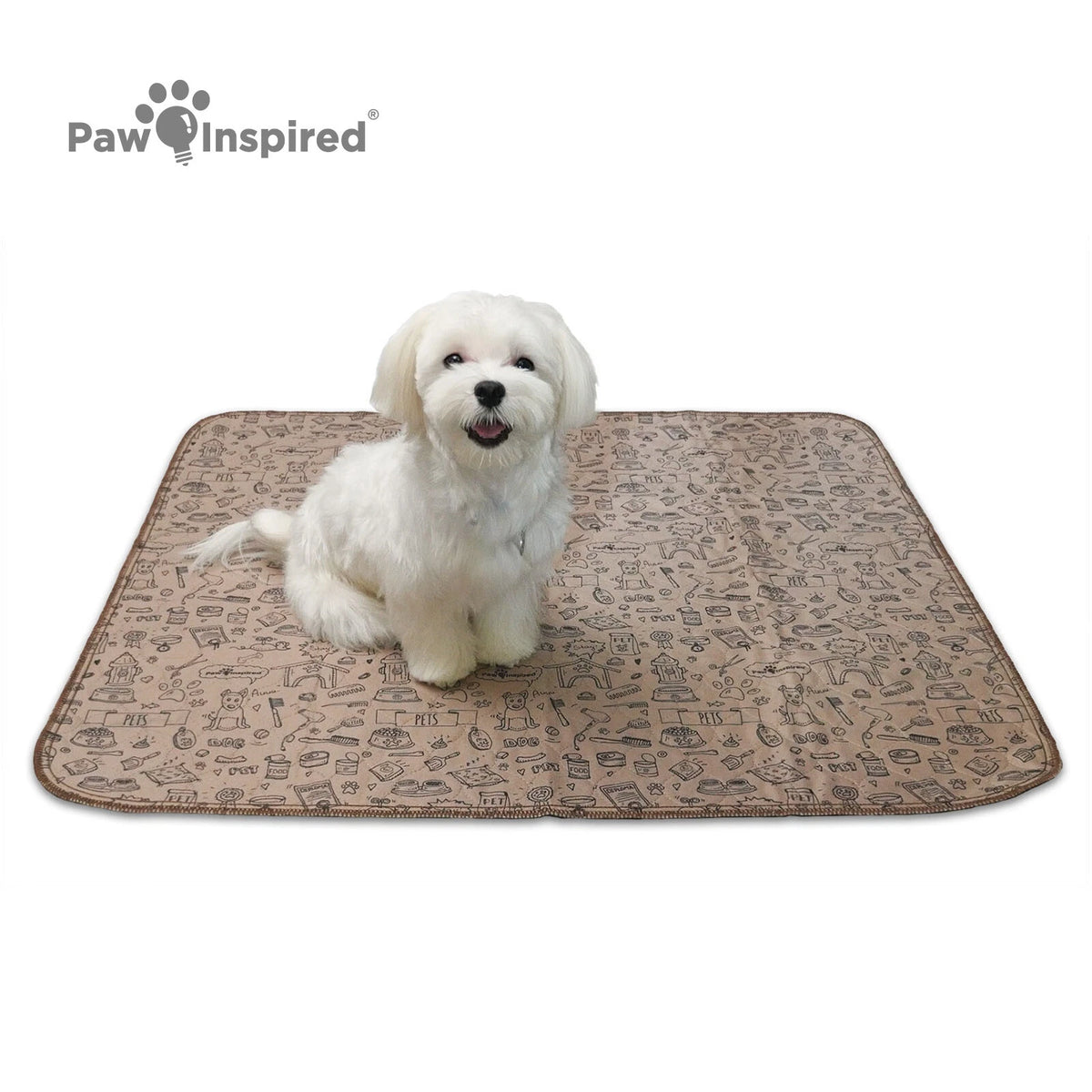 Paw Inspired Washable Dog Pads, Reusable Puppy Pee Wee Training Pads Extra Large