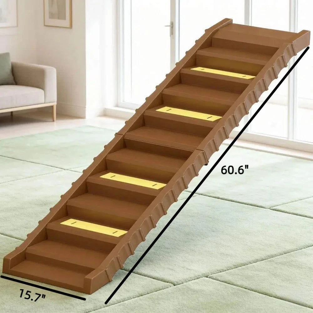 Foldable Dog Stairs Ramp for Car Truck SUV, for Large Medium Small Dogs Travel