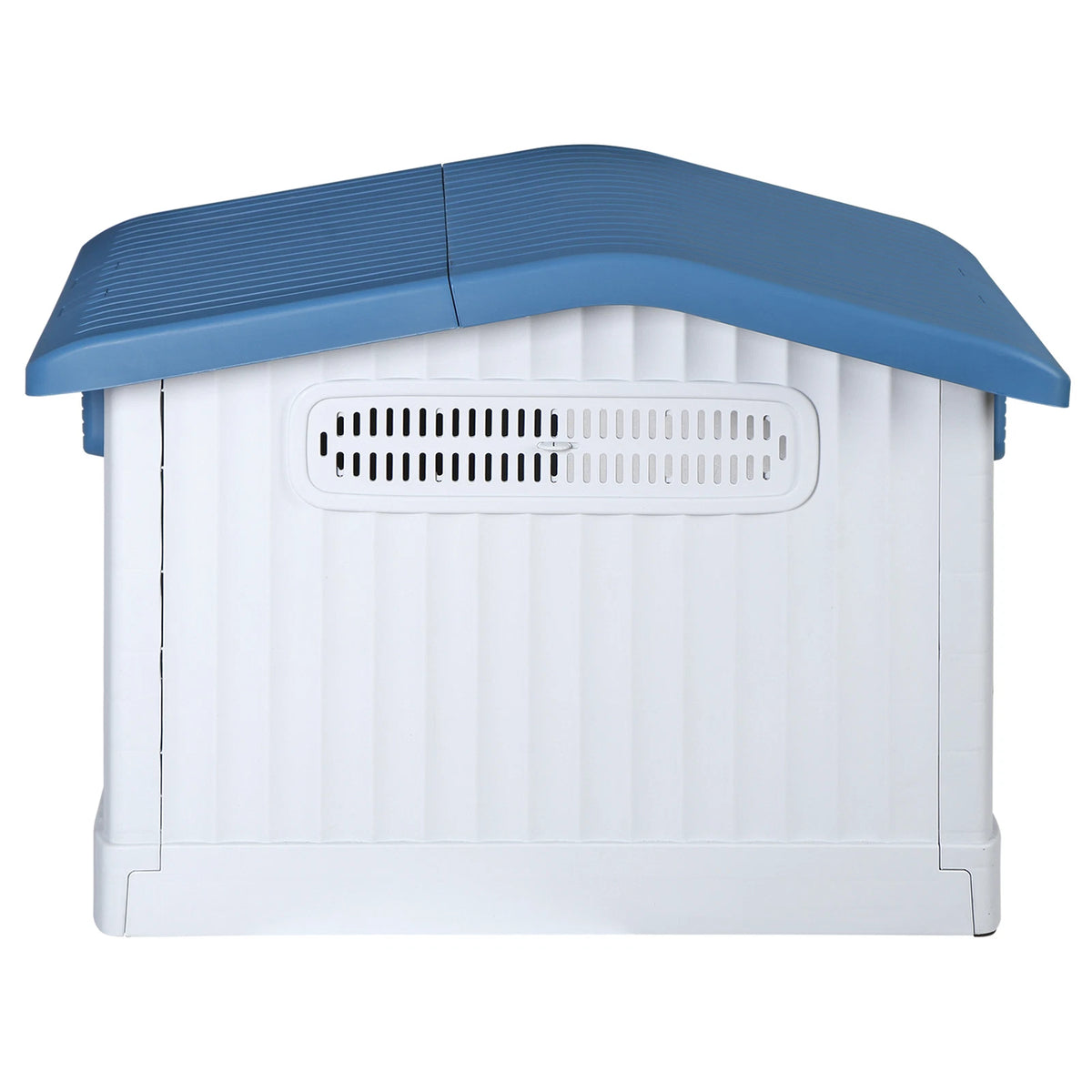 Large Plastic Dog House Indoor Outdoor Dog Kennel Waterproof Puppy Shelter Blue