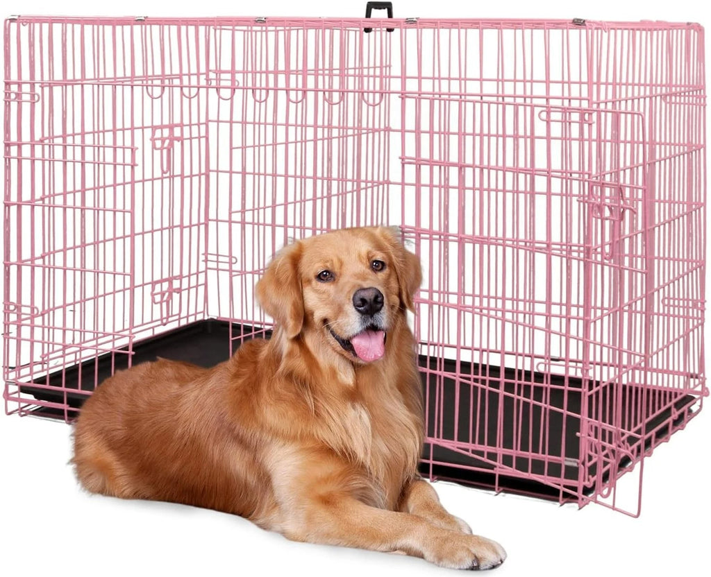 18,24,30,36,42,48 Inch Dog Crates for Large Dogs Folding Mental Wire Dog Kennels