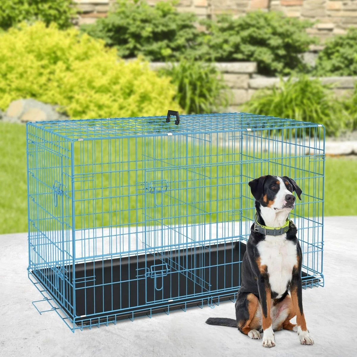 18,24,30,36,42,48 Inch Dog Crates for Large Dogs Folding Mental Wire Dog Kennels