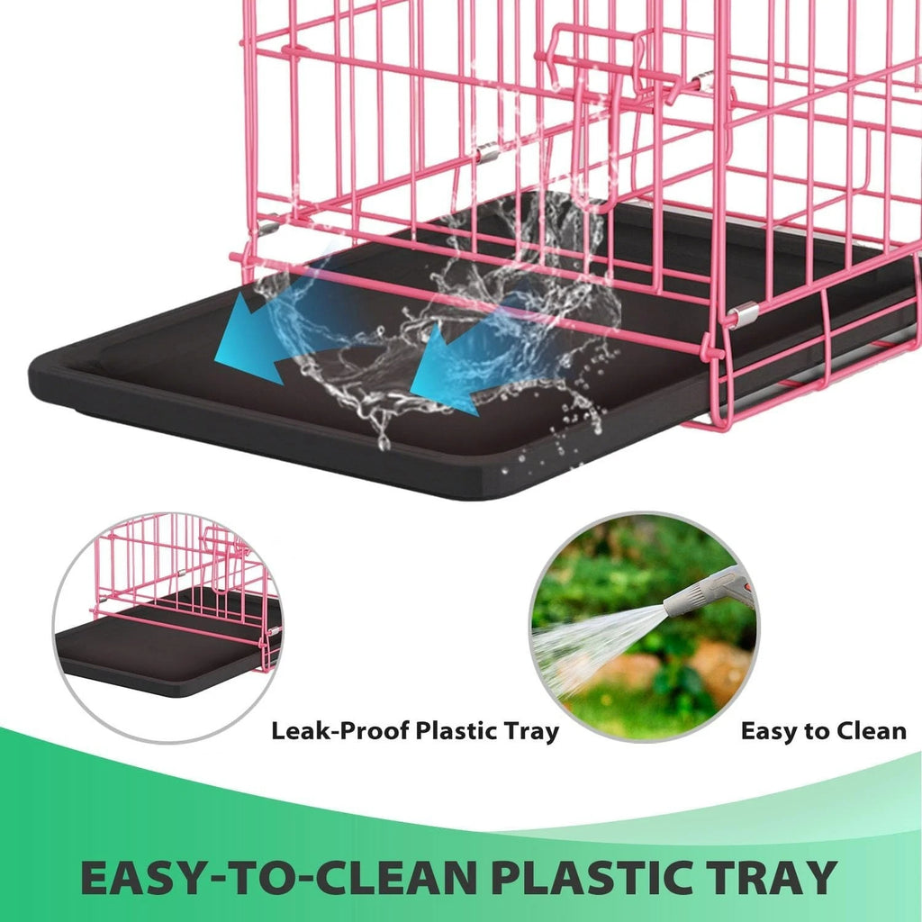 18,24,30,36,42,48 Inch Dog Crates for Large Dogs Folding Mental Wire Dog Kennels