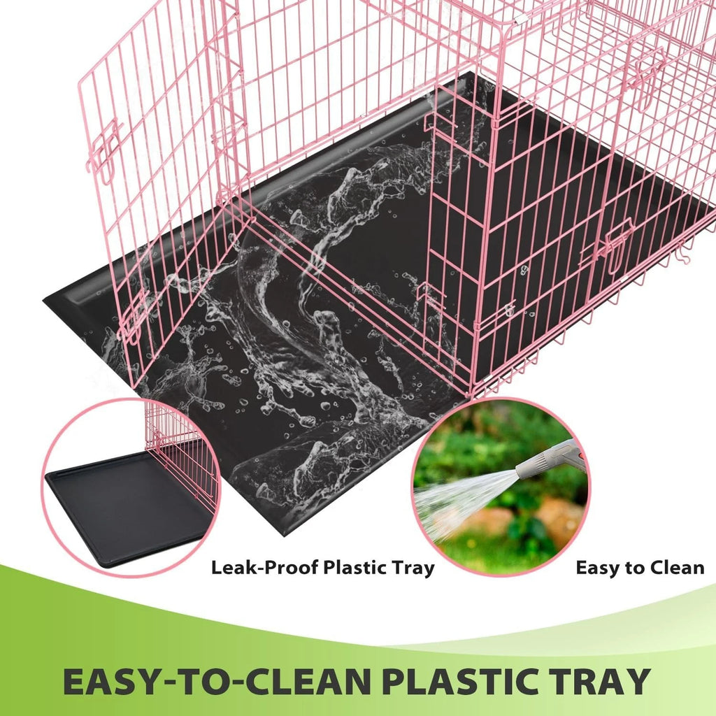 18,24,30,36,42,48 Inch Dog Crates for Large Dogs Folding Mental Wire Dog Kennels