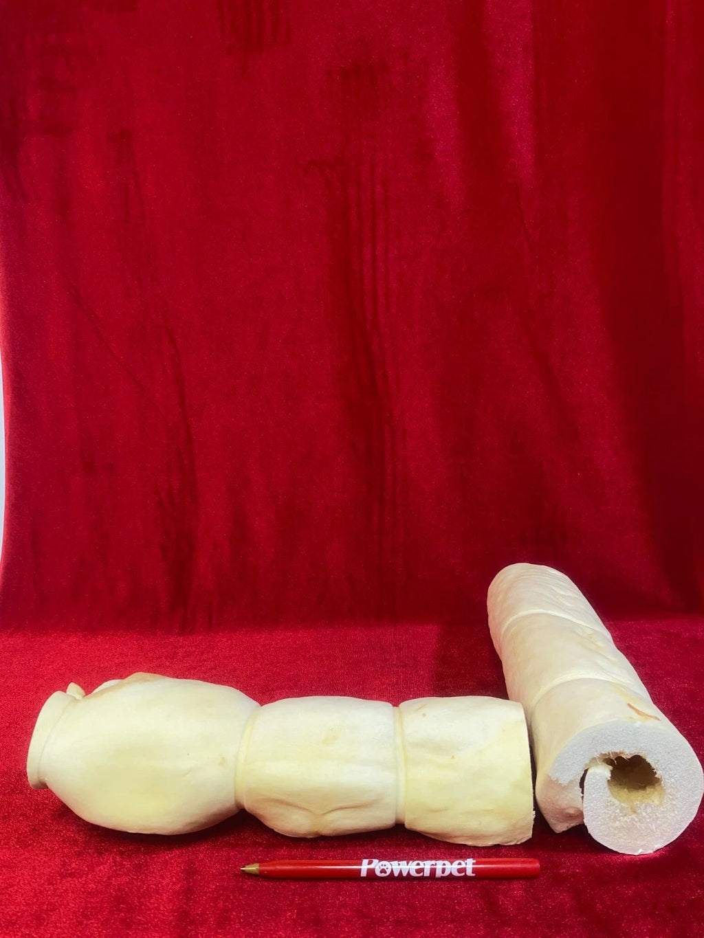 Powerpet: Beef Cheek Rolls 8-10" BULK Natural Dog Chews- Improve Dental Hygiene