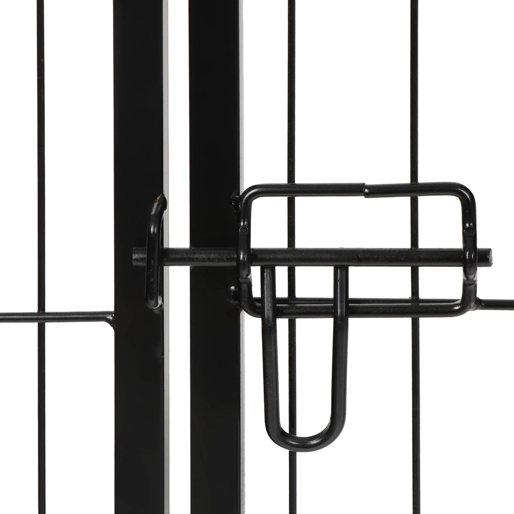 Foldable 8 Panels 40'' Large Dog Playpen Dog Fence Puppy Exercise Pen with Doors