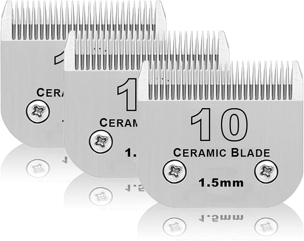 Detachable Pet Dog Grooming Ceramic Blades for Andis Oster Wahl KM10 Series