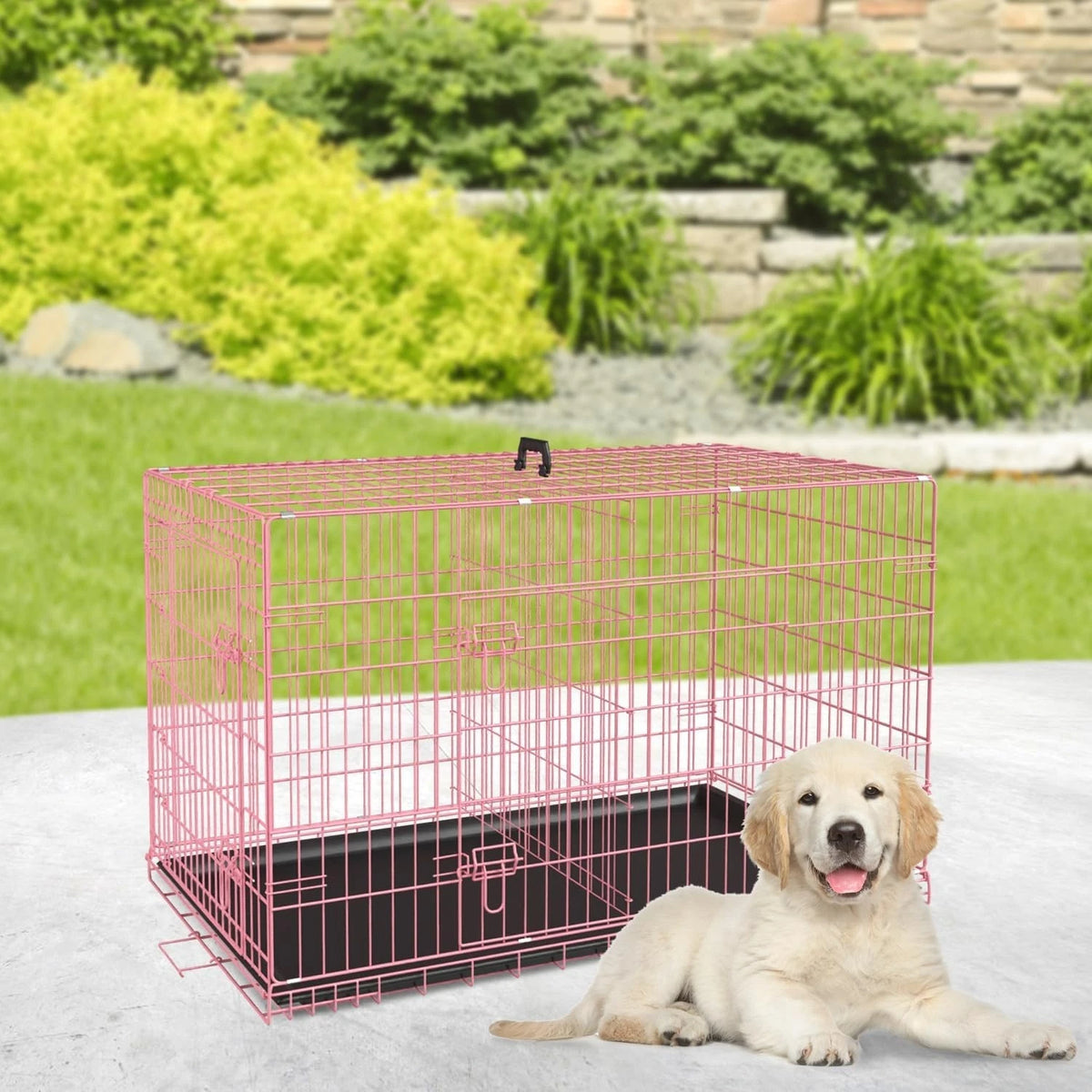 18,24,30,36,42,48 Inch Dog Crates for Large Dogs Folding Mental Wire Dog Kennels