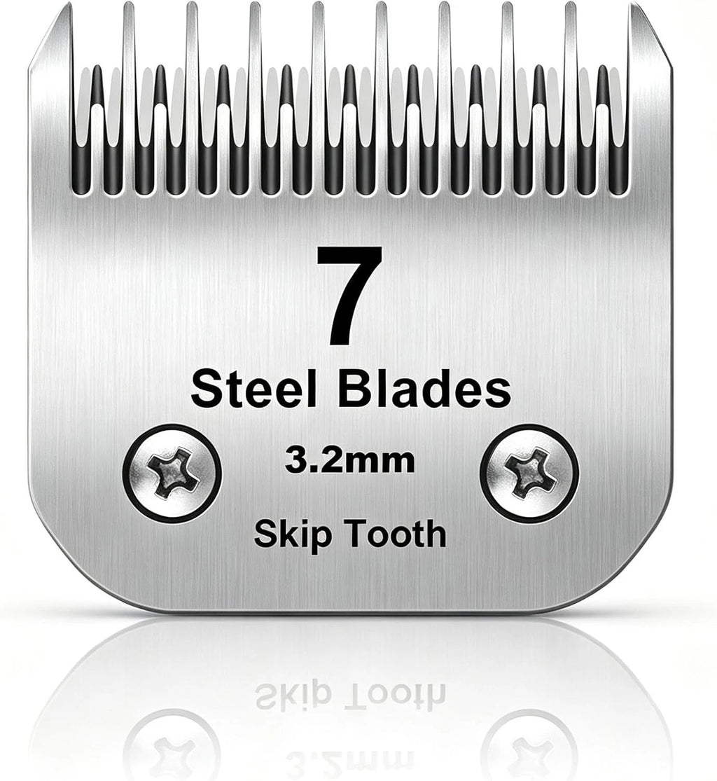 Dog Grooming Blades for Andis Oster A5 Wahl KM10 Clippers (10 7 5 4 Skip Tooth)