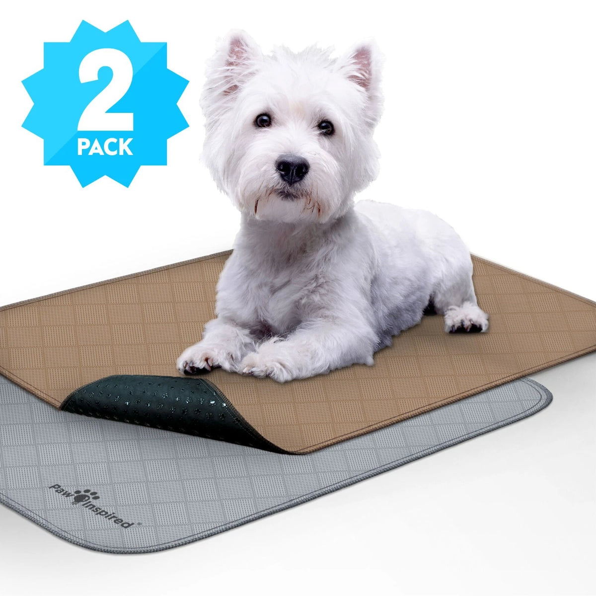 Paw Inspired Washable Dog Pads, Reusable Puppy Pee Wee Training Pads Extra Large