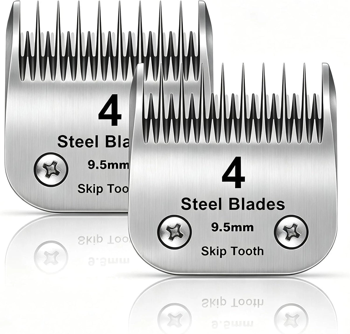 Dog Grooming Blades for Andis Oster A5 Wahl KM10 Clippers (10 7 5 4 Skip Tooth)