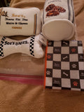 See's Candy Plush Dog Toys and Sees Dog Bandana! Lot of 4 Sees , Sold Out!