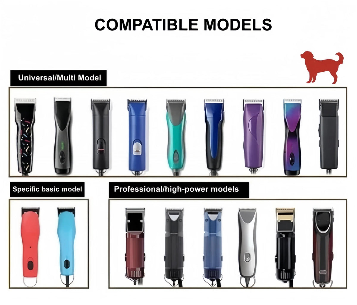 Detachable Pet Dog Grooming Ceramic Blades for Andis Oster Wahl KM10 Series