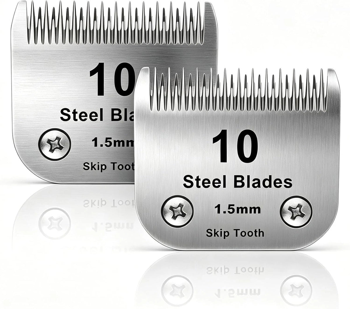 Dog Grooming Blades for Andis Oster A5 Wahl KM10 Clippers (10 7 5 4 Skip Tooth)
