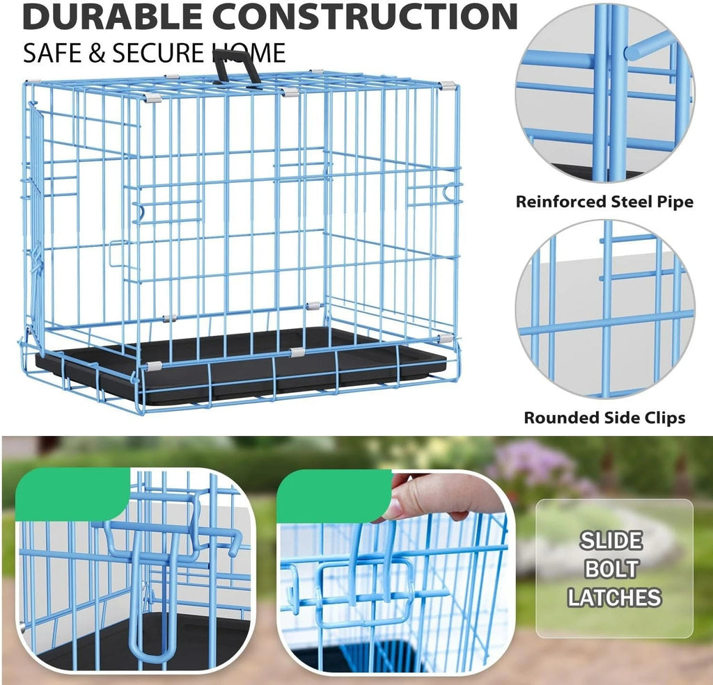 18,24,30,36,42,48 Inch Dog Crates for Large Dogs Folding Mental Wire Dog Kennels