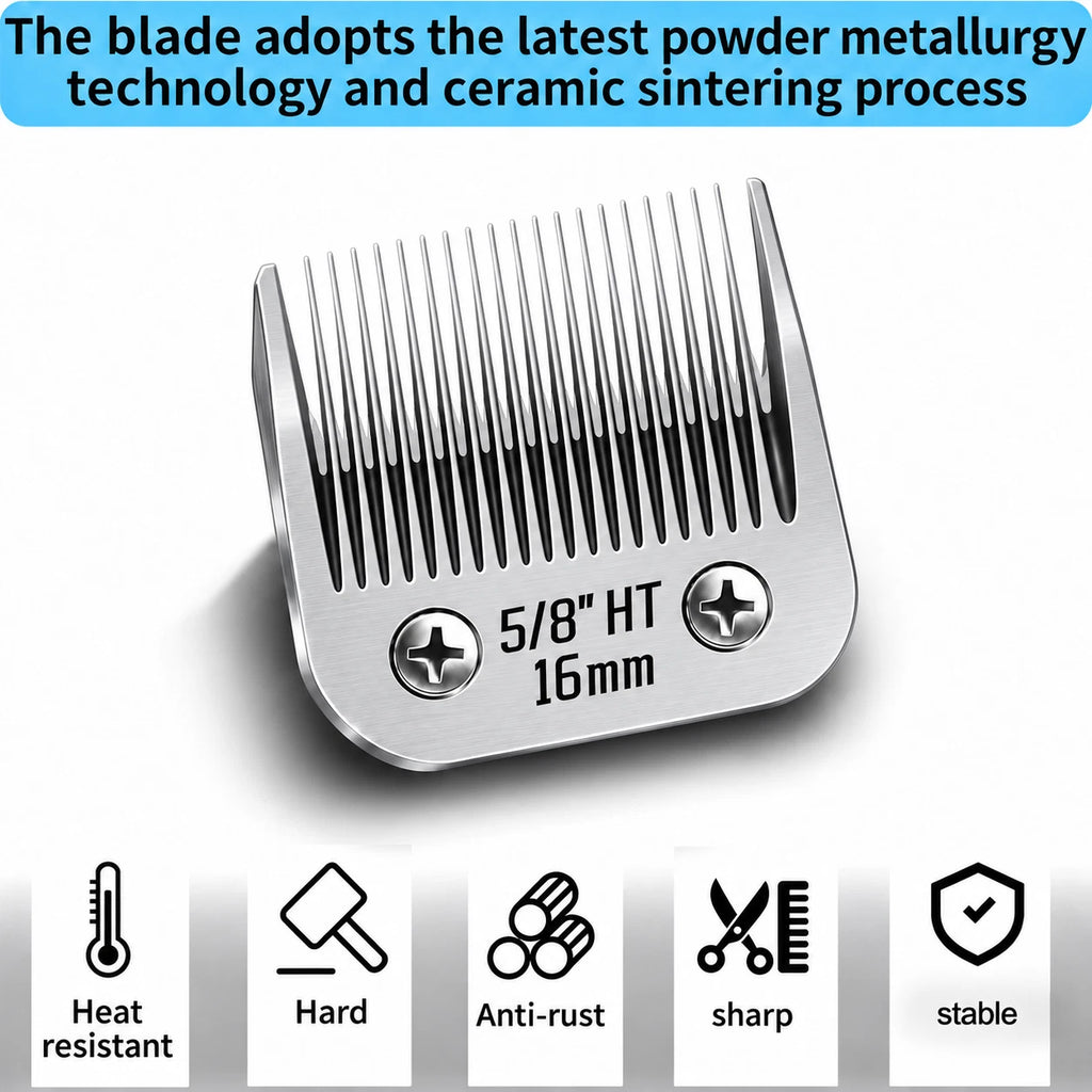 Detachable Pet Dog Grooming Ceramic Blades for Andis Oster Wahl KM10 Series