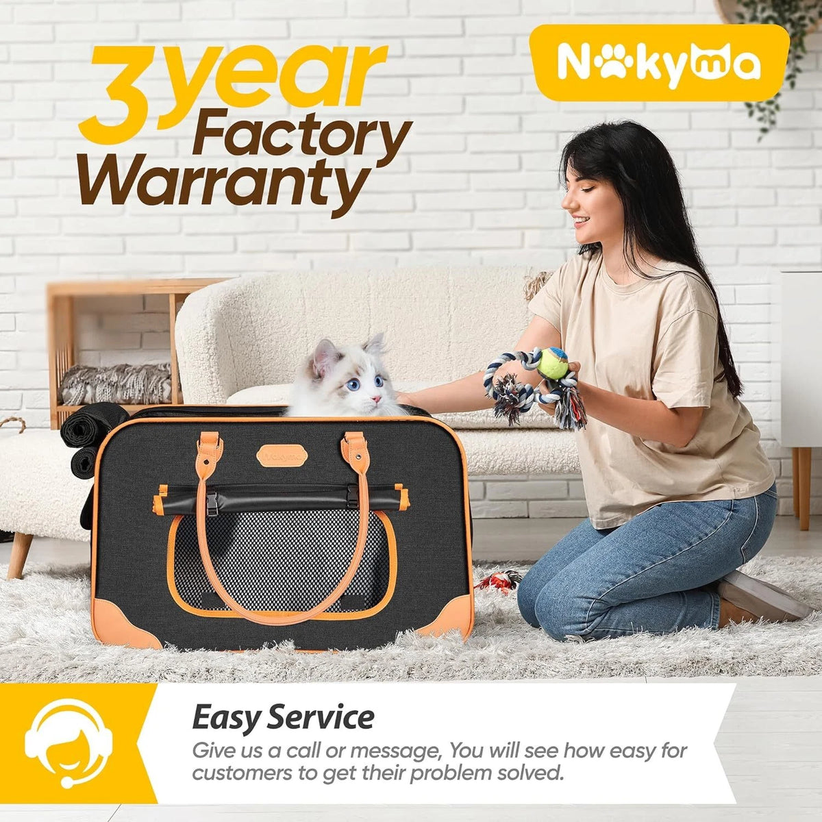Pet Carrier with Wheels for Large Cats Small Dogs up to 38LB Rolling Cat Carrier