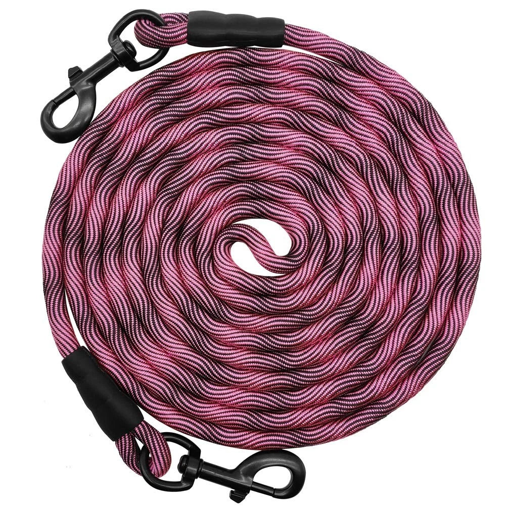 Heavy Duty Dog Tie Out Tether Long Training Leash Outdoor Yard Camp Rope Lead