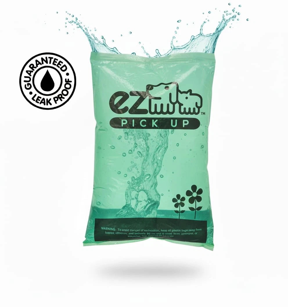 1000 Pet Waste Disposal Dog Poop Bags, EZ Pickup Bags Green (Single roll, not on