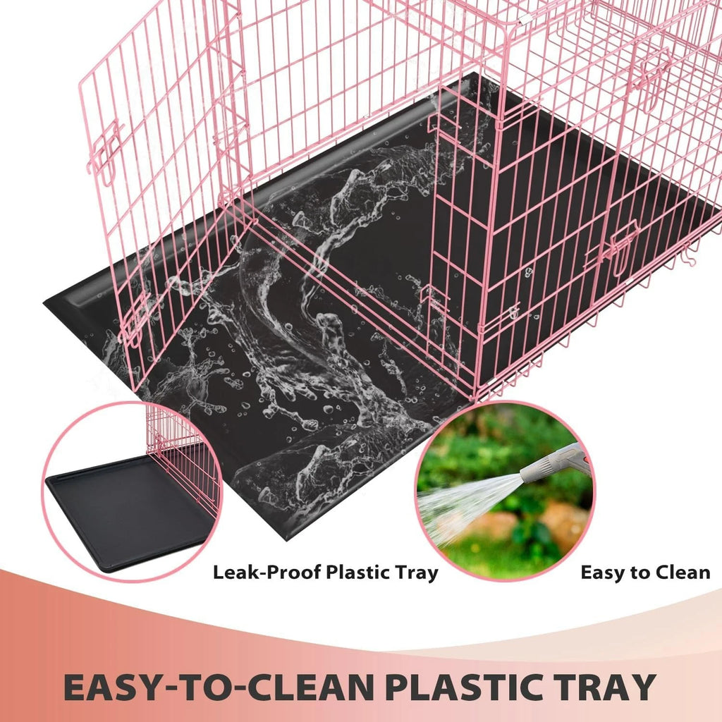 18,24,30,36,42,48 Inch Dog Crates for Large Dogs Folding Mental Wire Dog Kennels
