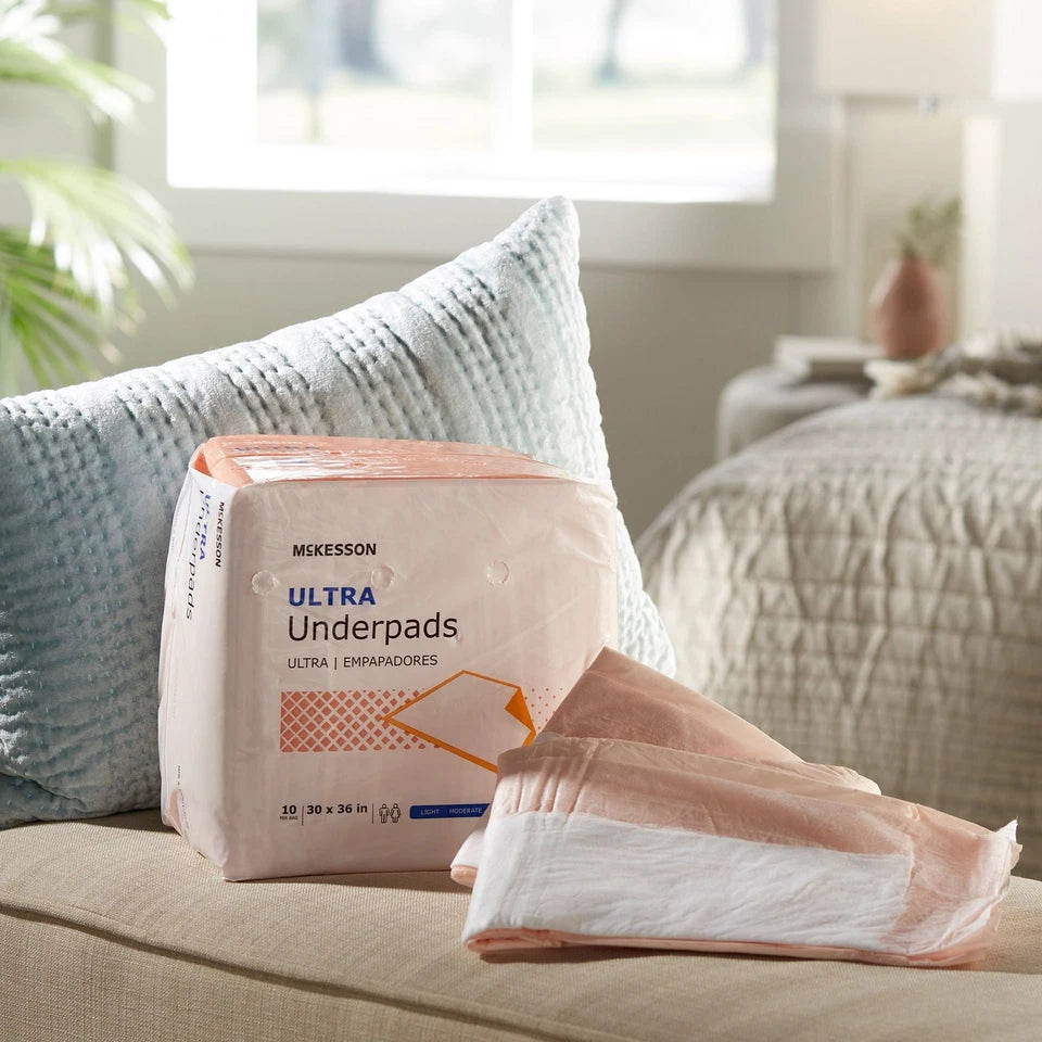 200 McKesson Ultra Heavy Absorbency Adult Bed Pad Disposable Underpads 30x36