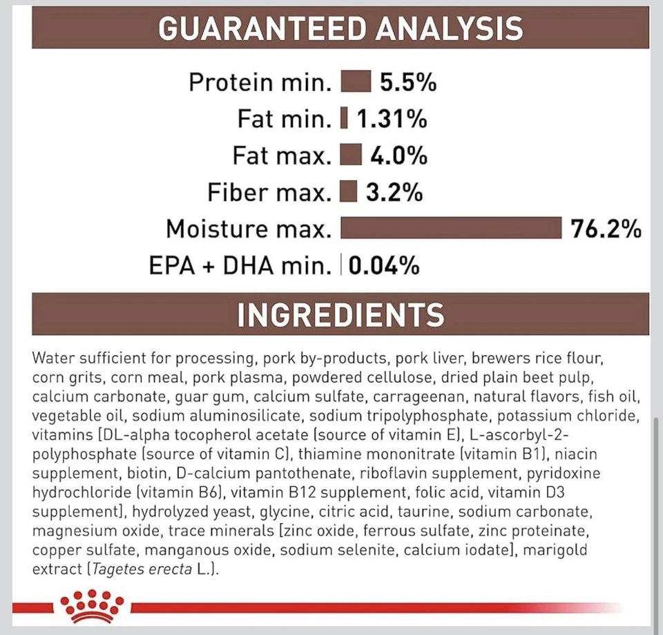 Royal Canin Gastro intestinal High Fiber Wet Dog Food, 12 cans