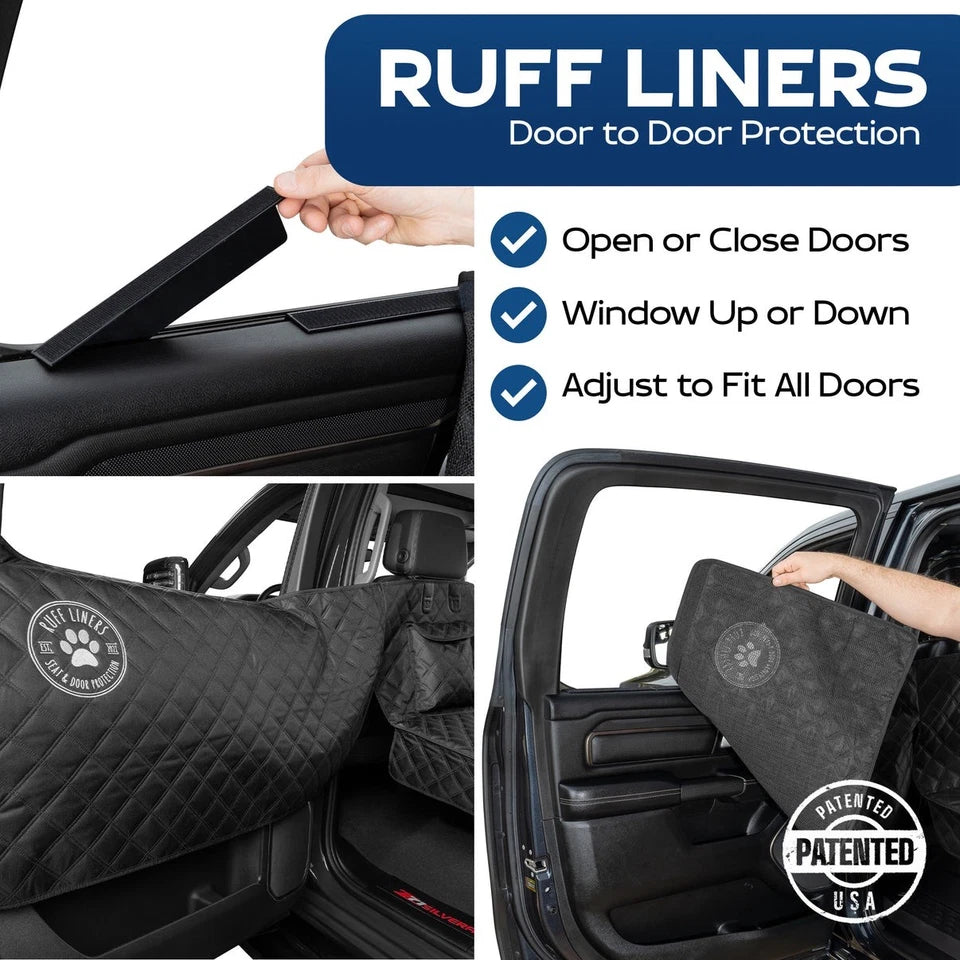 Ruff Liners- XL Back Seat Extender for Dogs, Black – Full Size Truck And SUV