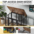 48" Heavy Duty Dog Crate Large Indoor Kennel Cage Furniture Style Design