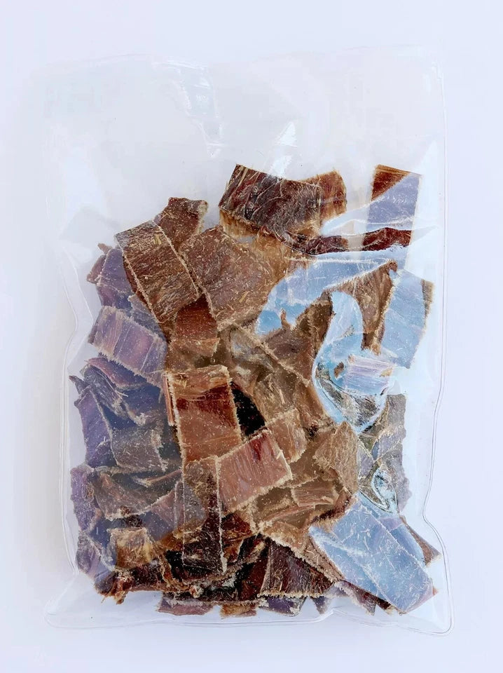 Powerpet-Beef Taffy Gullet Chips-BULK-ALL NATURAL Dog Treats/BRC CERTIFIED