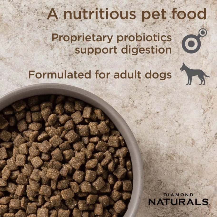 Diamond Naturals Lamb Meal & Rice Adult Dog Food 2 Pack 40 lb Each
